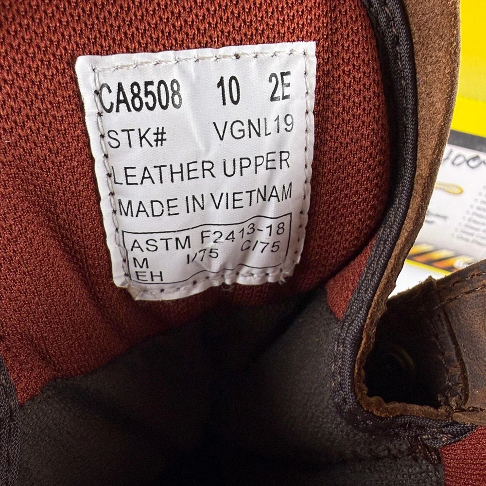 Carolina CA8508 Men 9 Inch Broad Toe Insulated‎ Waterproof Logger Boots 10 2E